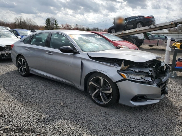 2022 Honda Accord Sedan Sport SE with VIN 1HGCV1F48NA102051, listed as a Copart auction lot 51081955 with 5,961 mi miles and Salvage Title. Bid and sale history available at carsss.com. Image 4.