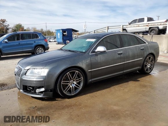 2008 Audi S8 z VIN WAUPN94E28N003150, wystawiony jako Copart lot #78130114 z przebiegiem 126 063 mil mil oraz Szkoda całkowita • Salvage title. Historia ofert i sprzedaży dostępna na DreamBid. Obrazek 1.