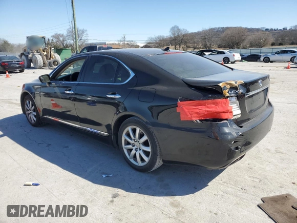 2008 Lexus LS 460 with VIN JTHBL46F585065698, listed as a Copart auction lot 47990655 with Not Provided miles and Salvage Title. Bid and sale history available at DreamBid. Image 2.
