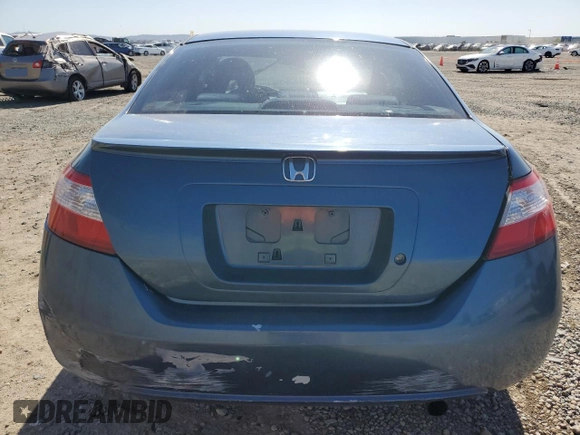 2008 Honda Civic Cpe LX with VIN 2HGFG12618H504787, listed as a Copart auction lot 49888925 with 180,617 mi miles and Salvage Title. Bid and sale history available at carsss.com. Image 6.