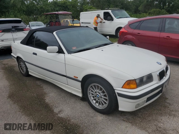 1997 BMW 3-Series 328IC with VIN WBABK8324VET95323, listed as a Copart auction lot 74764384 with 0 mi miles and Non Repairable. Bid and sale history available at carsss.com. Image 4.