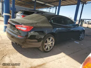2015 Maserati Quattroporte S Q4 with VIN ZAM56RRA5F1130200, listed as a Copart auction lot 51990285 with 73,066 mi miles and Salvage Title. Bid and sale history available at carsss.com. Image 3.