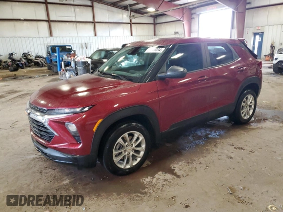 2024 Chevrolet TrailBlazer LS with VIN KL79MNSL9RB043122, listed as a Copart auction lot 72778394 with 11,639 mi miles and Non Repairable. Bid and sale history available at DreamBid. Image 1.