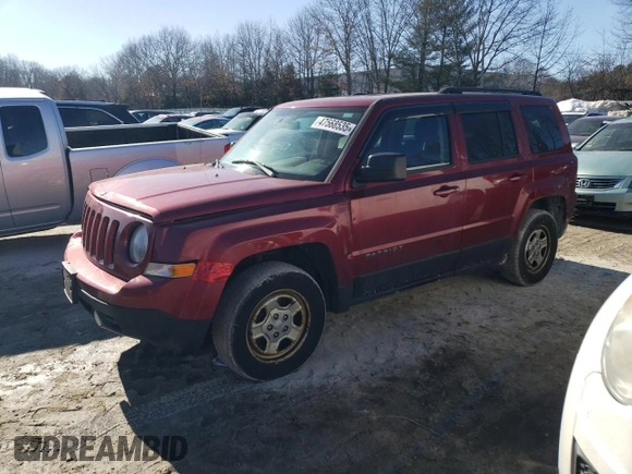 2013 Jeep Patriot Sport with VIN 1C4NJRBB4DD245422, listed as a Copart auction lot 47568535 with 214,139 mi miles and Clean Title. Bid and sale history available at carsss.com. Image 1.