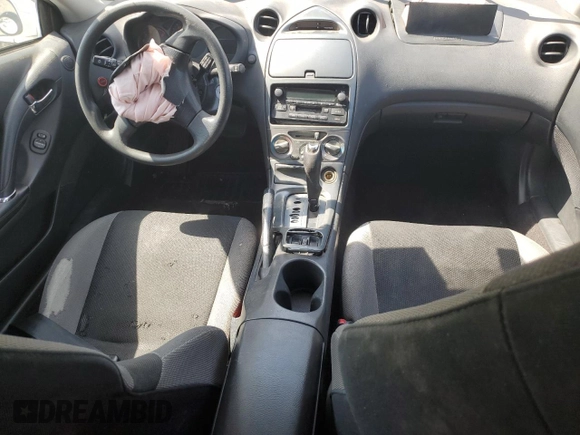 2003 Toyota Celica GT z VIN JTDDR32TX30165929, wystawiony jako Copart lot #59123525 z przebiegiem 222 623 mil mil oraz Szkoda całkowita • Salvage title. Historia ofert i sprzedaży dostępna na DreamBid. Obrazek 8.