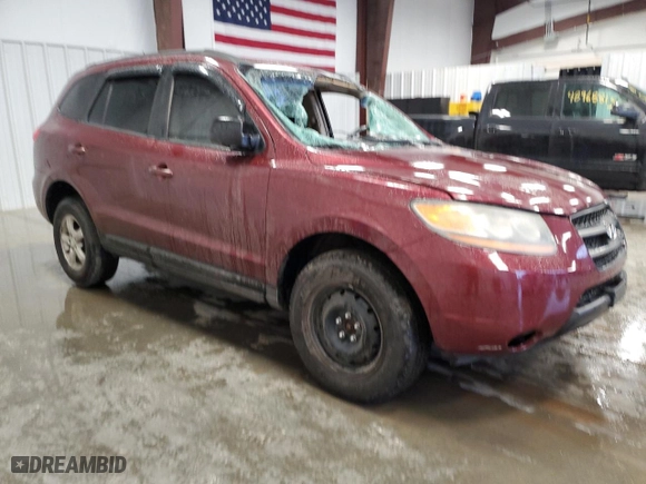 2009 Hyundai Santa Fe GLS with VIN 5NMSG13D79H284362, listed as a Copart auction lot 49079705 with 0 mi miles and Salvage Title. Bid and sale history available at carsss.com. Image 4.