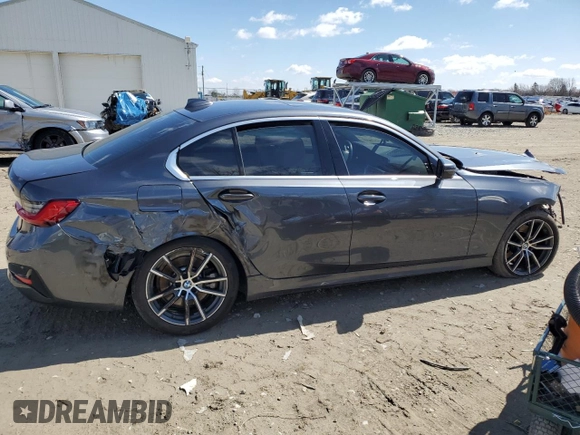 2021 BMW 3 Series 330i xDrive with VIN WBA5R7C04MFK51040, listed as a Copart auction lot 49620045 with 51,069 mi miles and Salvage Title. Bid and sale history available at carsss.com. Image 3.