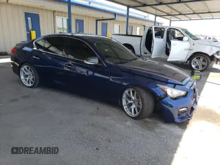 2017 Infiniti Q50 Sport with VIN JN1EV7AR6HM836688, listed as a Copart auction lot 63342845 with 105,377 mi miles and Salvage title. Bid and sale history available at DreamBid. Image 4.