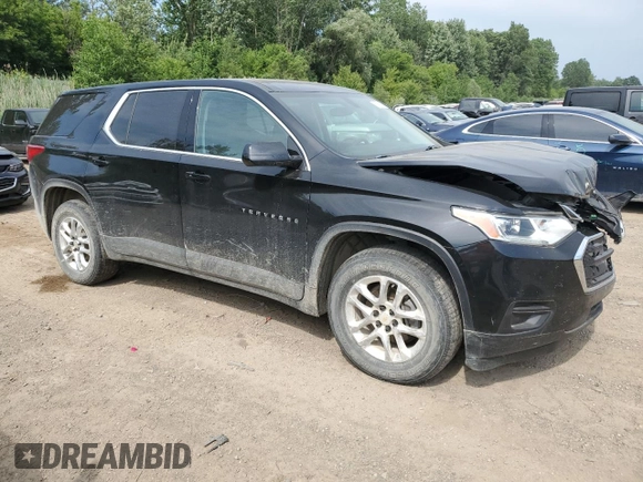 2019 Chevrolet Traverse LS with VIN 1GNERFKW7KJ315897, listed as a Copart auction lot 59715784 with 102,830 mi miles and Salvage Title. Bid and sale history available at carsss.com. Image 4.