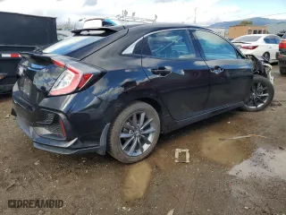 2021 Honda Civic Hatchback EX with VIN SHHFK7H61MU405926, listed as a Copart auction lot 49112195 with 61,967 mi miles and Salvage Title. Bid and sale history available at carsss.com. Image 3.