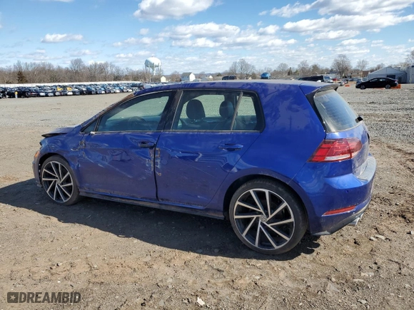 2019 Volkswagen Golf R with VIN WVWVA7AU5KW209764, listed as a Copart auction lot 48469115 with 0 mi miles and Salvage Title. Bid and sale history available at carsss.com. Image 2.