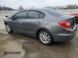 2012 Honda Civic EX with VIN 19XFB2F82CE026088, listed as a Copart auction lot 51081985 with Not Provided miles and Non Repairable. Bid and sale history available at DreamBid. Image 2.