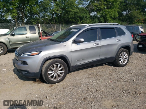 2014 Jeep Cherokee Limited with VIN 1C4PJMDS7EW210615, listed as a Copart auction lot 64308365 with 185,162 mi miles and Clean title. Bid and sale history available at DreamBid. Image 1.