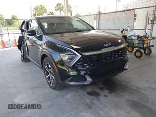 2025 Kia Sportage EX with VIN 5XYK33DF9SG292793, listed as a IAAI auction lot 42501672 with 7,001 mi miles and . Bid and sale history available at DreamBid. Image 1.