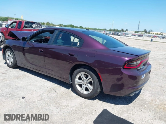 2020 Dodge Charger SXT with VIN 2C3CDXBG5LH220064, listed as a IAAI auction lot 42028723 with 25,140 mi miles and . Bid and sale history available at carsss.com. Image 3.