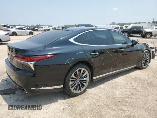 2018 Lexus LS with VIN JTHB51FF9J5005633, listed as a Copart auction lot 66332144 with 90,019 mi miles and Salvage Title. Bid and sale history available at carsss.com. Image 3.