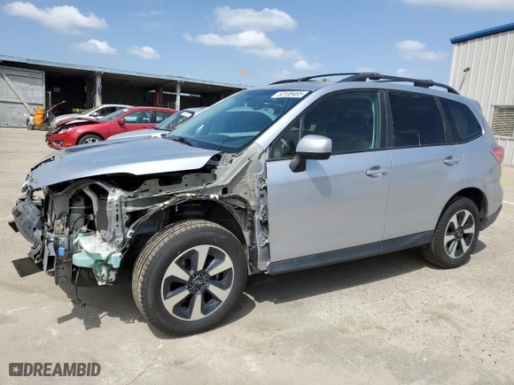 2017 Subaru Forester Premium with VIN JF2SJAGC8HH509120, listed as a Copart auction lot 53108485 with 130,283 mi miles and Salvage Title. Bid and sale history available at carsss.com. Image 1.