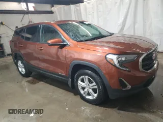 2019 GMC Terrain SLE with VIN 3GKALTEV3KL277382, listed as a Copart auction lot 48848035 with 105,140 mi miles and Salvage Title. Bid and sale history available at DreamBid. Image 4.