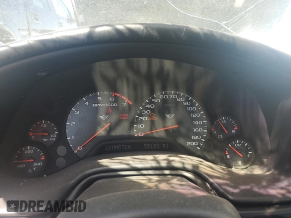 2002 Chevrolet Corvette with VIN 1G1YY22G925108374, listed as a Copart auction lot 72339464 with 55,159 mi miles and Salvage Title. Bid and sale history available at carsss.com. Image 9.