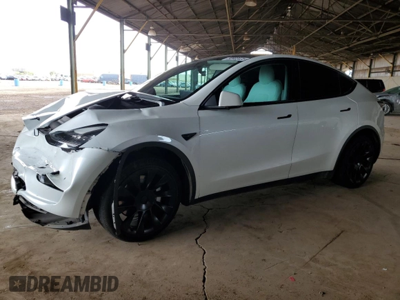 2021 Tesla Model Y Long Range with VIN 5YJYGDEE6MF075819, listed as a Copart auction lot 50903425 with 67,857 mi miles and Salvage Title. Bid and sale history available at DreamBid. Image 1.