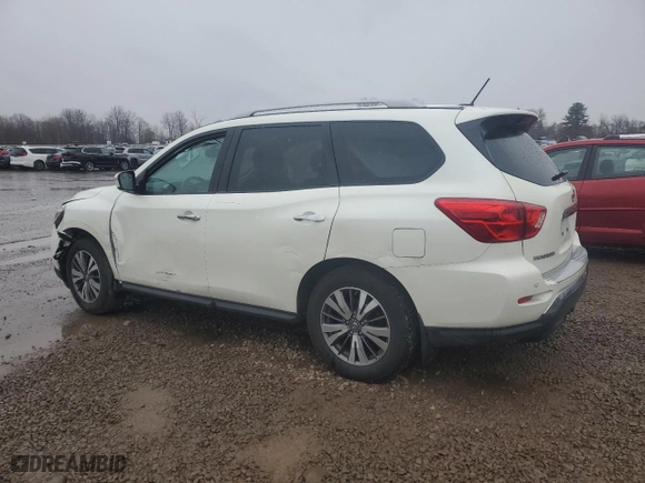 2017 Nissan Pathfinder S with VIN 5N1DR2MM8HC610475, listed as a Copart auction lot 52548495 with 66,766 mi miles and Salvage Title. Bid and sale history available at carsss.com. Image 2.