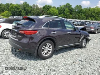 2017 Infiniti QX70 z VIN JN8CS1MW2HM412523, wystawiony jako Copart lot #57143005 z przebiegiem 79 564 mil mil oraz Szkoda całkowita • Salvage title. Historia ofert i sprzedaży dostępna na DreamBid. Obrazek 3.