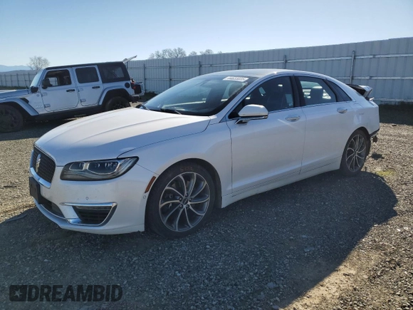 2017 Lincoln MKZ Reserve with VIN 3LN6L5FC9HR665521, listed as a Copart auction lot 44633035 with 105,522 mi miles and Salvage title. Bid and sale history available at DreamBid. Image 1.