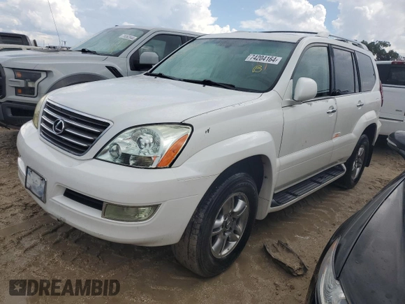 2008 Lexus GX 470 with VIN JTJBT20X480158729, listed as a Copart auction lot 74204164 with 0 mi miles and Non Repairable. Bid and sale history available at carsss.com. Image 1.