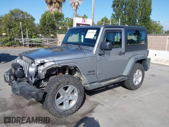 2018 Jeep Wrangler Sport S with VIN 1C4GJWAG9JL931235, listed as a IAAI auction lot 42417596 with 93,635 mi miles and . Bid and sale history available at DreamBid. Image 17.