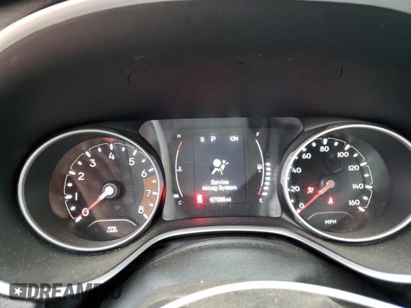 2021 Jeep Compass Altitude with VIN 3C4NJCBB7MT597532, listed as a Copart auction lot 51408535 with 87,085 mi miles and Salvage title. Bid and sale history available at DreamBid. Image 9.