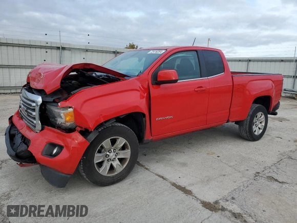 2015 GMC Canyon 2WD SLE with VIN 1GTH5BEA6F1142406, listed as a Copart auction lot 72416354 with 121,670 mi miles and Salvage Title. Bid and sale history available at carsss.com. Image 1.