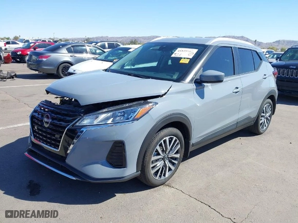 2022 Nissan Kicks SV with VIN 3N1CP5CVXNL498296, listed as a IAAI auction lot 41825967 with NaN miles. Bid and sale history available at carsss.com. Image 2.