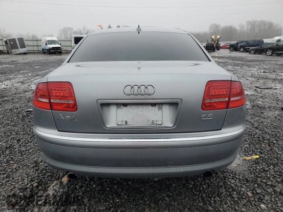 2008 Audi A8 L 4.2L with VIN WAUMV94E38N012703, listed as a Copart auction lot 86854604 with 132,363 mi miles and Salvage Title. Bid and sale history available at carsss.com. Image 6.