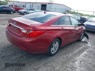2013 Hyundai Sonata GLS with VIN 5NPEB4AC5DH710794, listed as a IAAI auction lot 42171048 with 100,099 mi miles and . Bid and sale history available at carsss.com. Image 4.