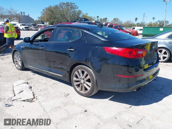 2015 Kia Optima SX Turbo with VIN 5XXGR4A63FG442597, listed as a IAAI auction lot 41533157 with 156,138 mi miles and . Bid and sale history available at DreamBid. Image 3.