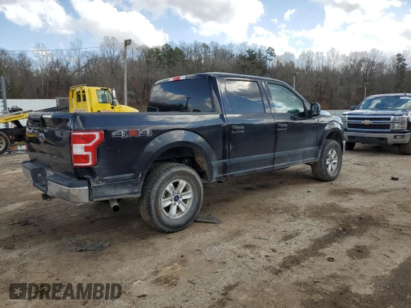 2019 Ford F-150 XL with VIN 1FTEW1E5XKKC41201, listed as a Copart auction lot 43567325 with 126,311 mi miles and Salvage Title. Bid and sale history available at carsss.com. Image 3.