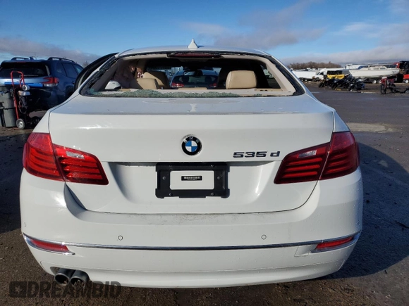 2014 BMW 5 Series 535d with VIN WBAXA5C54ED689148, listed as a Copart auction lot 86774904 with 96,454 mi miles and Salvage Title. Bid and sale history available at carsss.com. Image 6.