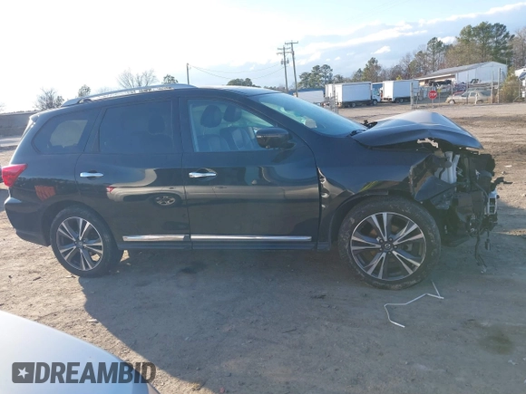 2020 Nissan Pathfinder Platinum with VIN 5N1DR2DM6LC627624, listed as a IAAI auction lot 41216996 with 114,720 mi miles. Bid and sale history available at carsss.com. Image 13.