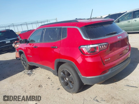 2018 Jeep Compass Latitude with VIN 3C4NJDBB2JT331384, listed as a IAAI auction lot 42293779 with 72,472 mi miles and . Bid and sale history available at DreamBid. Image 3.