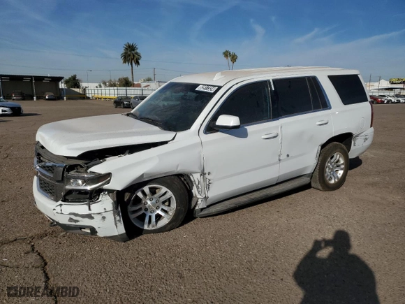 2016 Chevrolet Tahoe Commercial with VIN 1GNSKFEC3GR345836, listed as a Copart auction lot 83917324 with 142,027 mi miles and Clean Title. Bid and sale history available at carsss.com. Image 1.
