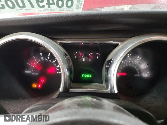 2009 Ford Mustang with VIN 1ZVHT84N095117282, listed as a Copart auction lot 88497085 with 170,890 mi miles and Salvage title. Bid and sale history available at DreamBid. Image 9.