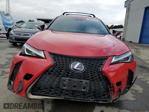2021 Lexus UX with VIN JTHE9JBH9M2045144, listed as a Copart auction lot 43860725 with 73,246 mi miles and Salvage Title. Bid and sale history available at carsss.com. Image 5.