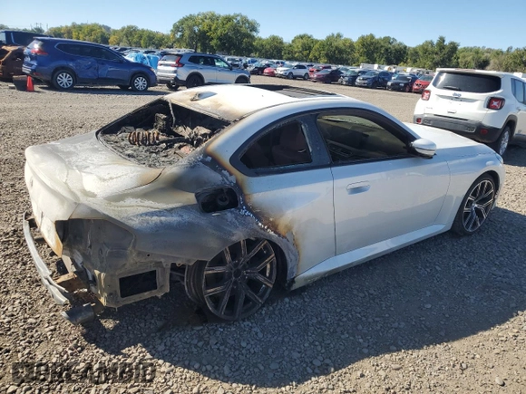 2023 BMW 2 Series 230i xDrive with VIN 3MW33CM09P8D53091, listed as a Copart auction lot 72710214 with 0 mi miles and Salvage Title. Bid and sale history available at carsss.com. Image 3.