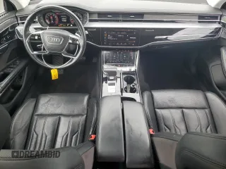 2019 Audi A8 with VIN WAU8DAF85KN001836, listed as a Copart auction lot 62670185 with 44,661 mi miles and Salvage title. Bid and sale history available at DreamBid. Image 8.
