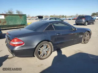 2008 Mercedes-Benz SL-Class V8 with VIN WDBSK71F98F141543, listed as a Copart auction lot 87600215 with 0 mi miles and Salvage Title. Bid and sale history available at carsss.com. Image 3.