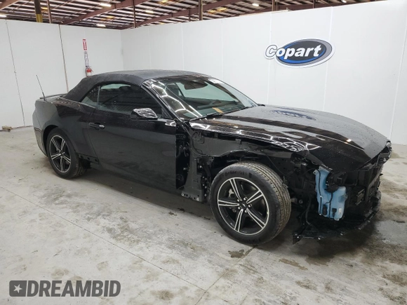 2025 Ford Mustang EcoBoost with VIN 1FAGP8UH1S5106123, listed as a Copart auction lot 47503045 with 535 mi miles and Clean Title. Bid and sale history available at carsss.com. Image 4.