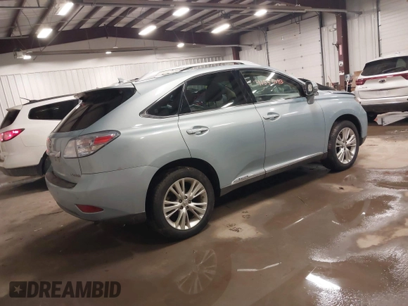 2010 Lexus RX 450h with VIN JTJBC1BA0A2008498, listed as a IAAI auction lot 41555083 with 125,127 mi miles and . Bid and sale history available at DreamBid. Image 4.