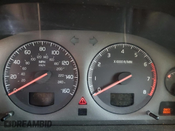 2001 Volvo V70 с VIN YV1SZ58D611043637, выставлен на аукционе Copart как лот 59484605 с пробегом 274 844 миль миль и Списание • Salvage title. История ставок и продаж доступна на DreamBid. Изображение 9.