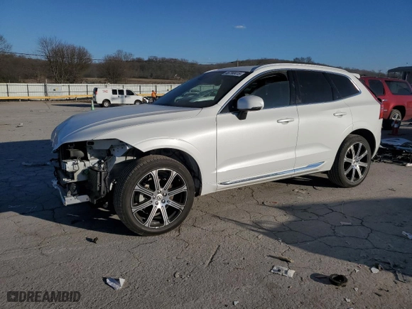 2021 Volvo XC60 Inscription with VIN YV4102RLXM1714521, listed as a Copart auction lot 46790415 with 14,921 mi miles and Salvage Title. Bid and sale history available at carsss.com. Image 1.