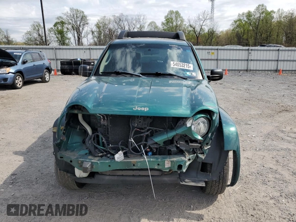 2004 Jeep Liberty Limited with VIN 1J4GL58K94W177748, listed as a Copart auction lot 54053215 with 95,471 mi miles and Salvage Title. Bid and sale history available at carsss.com. Image 5.